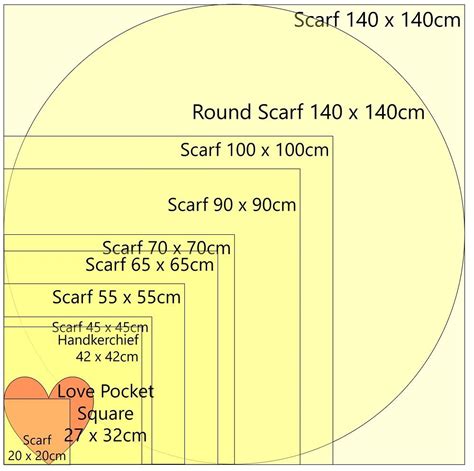 Hermes scarf size guide